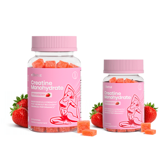 Creatine Monohydrate Gummies - Suitable for both men and women - 5g creatine to support muscle mass, strength, and cognitive function - Made in the USA - 150 gummies - 30 servings