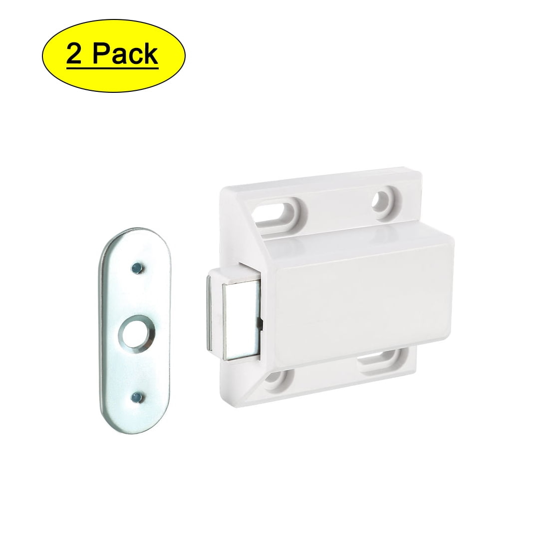 Touch Catch Latch Closures Plastic White for Door
