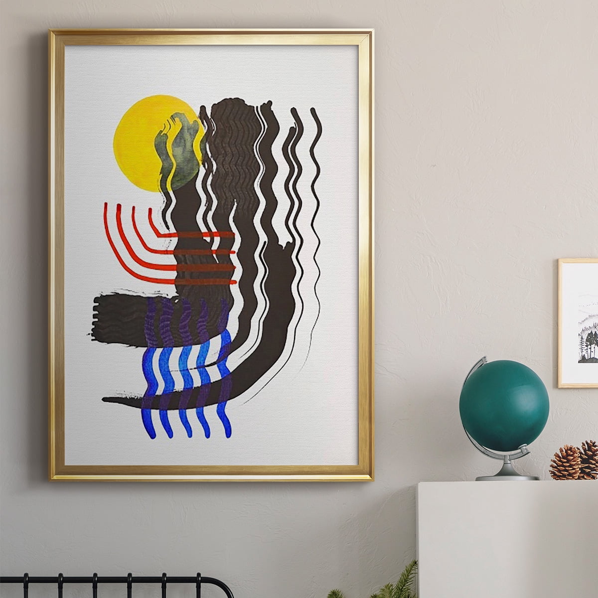 Shifting II Premium Framed Print, in Gold, Black, or Silver - Ready to Hang