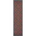 thumbnail image 3 of Unique Loom Outdoor Trellis Collection Area Rug - Tiles (2' x 8' Runner Blue and Red), 3 of 9