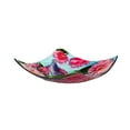 thumbnail image 4 of Evergreen 16.5" Hand Painted and Embossed Square Bird Bath, Hummingbird with Flowers, 4 of 4