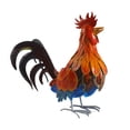 thumbnail image 3 of Estatua de gallo para jardín al aire libre, estatuilla de Animal, estatua de Patio de simulación, adorno de césped de gallo de Metal, escultura cabeza arriba, 3 of 8