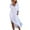 White, variant on Cotton Linen Long Dresses for Women,2023 Spring Summer Casual Loose 3/4 Sleeve Midi Dress,Trendy Elegant Plain Beach Dress