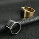 thumbnail image 4 of Anillo de acero de titanio, joyería de acero inoxidable Artificial Rectangular, piedra de dedo de acero, ónices, regalos de personalidad de Ropa, zapatos y accesorios Miscelánea Negro Piedra Oro Qarigey AP015066-01, 4 of 6