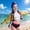 R, variant on Women's 3-Piece Pop Singer Idol Cosplay Costume - Anime Inspired Yellow Bomber Jacket & High-Waisted Tassel Bikini Swimsuit Set for Stage & Beach
