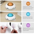thumbnail image 4 of Interactive Cat Toy for Indoor Cats with Rotating Feather, UFO Interactive Electronic Cat Toy(Smart Mode, Low Noise, Auto Shut-Off, Random Moving Feather, USB Charging) Automatic Cat Toys, 4 of 7