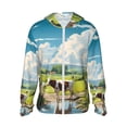 thumbnail image 2 of Lsque Countryside Farm Cow UPF 50+ Lightweight Sun Protection Men's Women's Long Sleeve Shirt, Hoodie Performance -XX-Large, 2 of 9