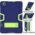 thumbnail image 3 of SOATUTO Tablet Case for Galaxy Tab S6 lite 10.4 2024/2022/2020 Heavy-Duty Drop-Proof Shock-Resistant Hybrid Case Built-in Stand,for Samsung Galaxy Tab S6 Lite 2024/2022/2020 SM-P620/P625 Navy+Green, 3 of 6