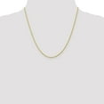 thumbnail image 2 of 10K Yellow Gold bracelet Rope chain Diamond-cut 20 in 1.3 mm, 2 of 5