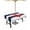 Navy blue red, variant on Lsrtoss Outdoor Tablecloth with Umbrella Hole & Zipper, Navy Blue Striped Round Tablecloth 60 Inch, Blue Anchor Nautical Farmhouse Patio Table Cover Waterproof Table Cloth for Picnic/Party