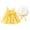 Yellow, variant on Ruyang 7-8 Girls Clothes Girls's Skirt Spring Summer and Autumn Big Bow Chest Baby Girl Dress