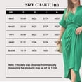 thumbnail image 2 of Scacto Women's Shirt Dress, Casual Solid Color Short Sleeve Dress, Lapel Beach Sundress for Summer, Party, Daily Wear, 2 of 6