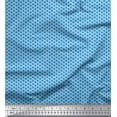 thumbnail image 1 of Soimoi Blue Heavy Canvas Fabric Dot Ikat Print Sewing Fabric Yard 58 Inch Wide, 1 of 4