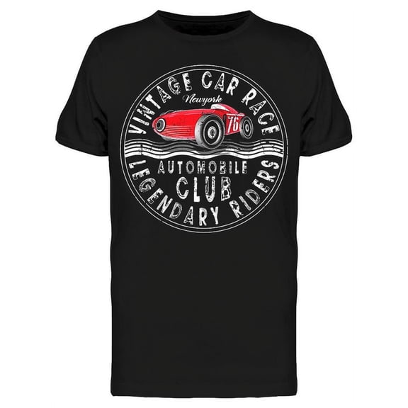 Vintage Car Race T-Shirt Men -Image by Shutterstock, Male Small