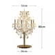 thumbnail image 2 of Lámpara de mesa de cristal for mesita de noche, lámpara de mesa con Control de botón, lámpara de mesa dorada, sala de estar, dormitorio, sala de estudio, candelabro de cristal, 2 of 7