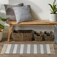 thumbnail image 3 of Design Imports CAMZ12640 2 x 3 ft. Hand-Loomed Rug, French Blue Ticking Stripe, 3 of 3