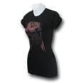 thumbnail image 2 of Superman Red Son Junior Women's T-Shirt Sheer Black, 2 of 4