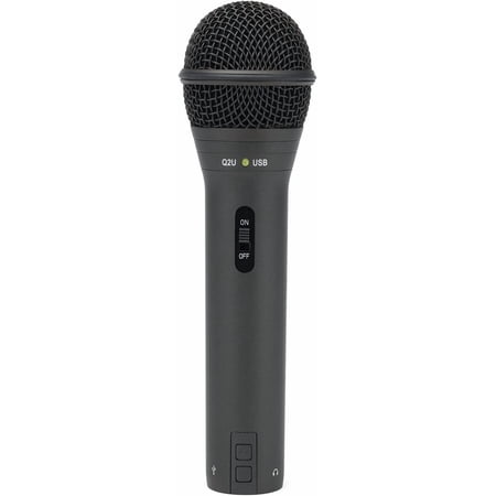 Samson Q2U USB/XLR Dynamic Microphone Recording and Podcasting Pack (Black)
