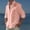 Pink, variant on Mens Long Sleeve Lapel Tops Clearance Men's Cuban Guayabera Shirts Casual Cotton Linen Long Sleeve Lapel Button Down Shirt Regular Fit Basic Tops