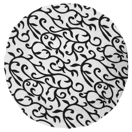 

1pc Durable Printed Stretch Tablecloth Round Short Stretch Table Cover