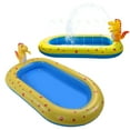 thumbnail image 4 of Inflatable Pool, PVC 67 X 41 X 26in Play Center Dinosaur Sprinkler Pool  For Backyard For Children, 4 of 8