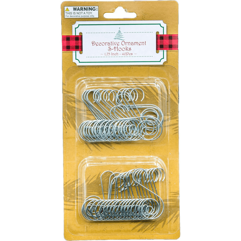 Sterling 1-3/8 In. Silver Christmas Ornament Hooks - Power