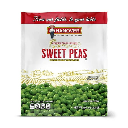 Hanover Sweet Peas, Country Fresh Classics, 14 oz Bag (Frozen)