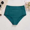 thumbnail image 3 of Women High Waisted Swimsuit Bikini Bottoms - Swim Bottom Full Coverage Bathing Suit with Pockets 2026 Green 2XL, 3 of 5