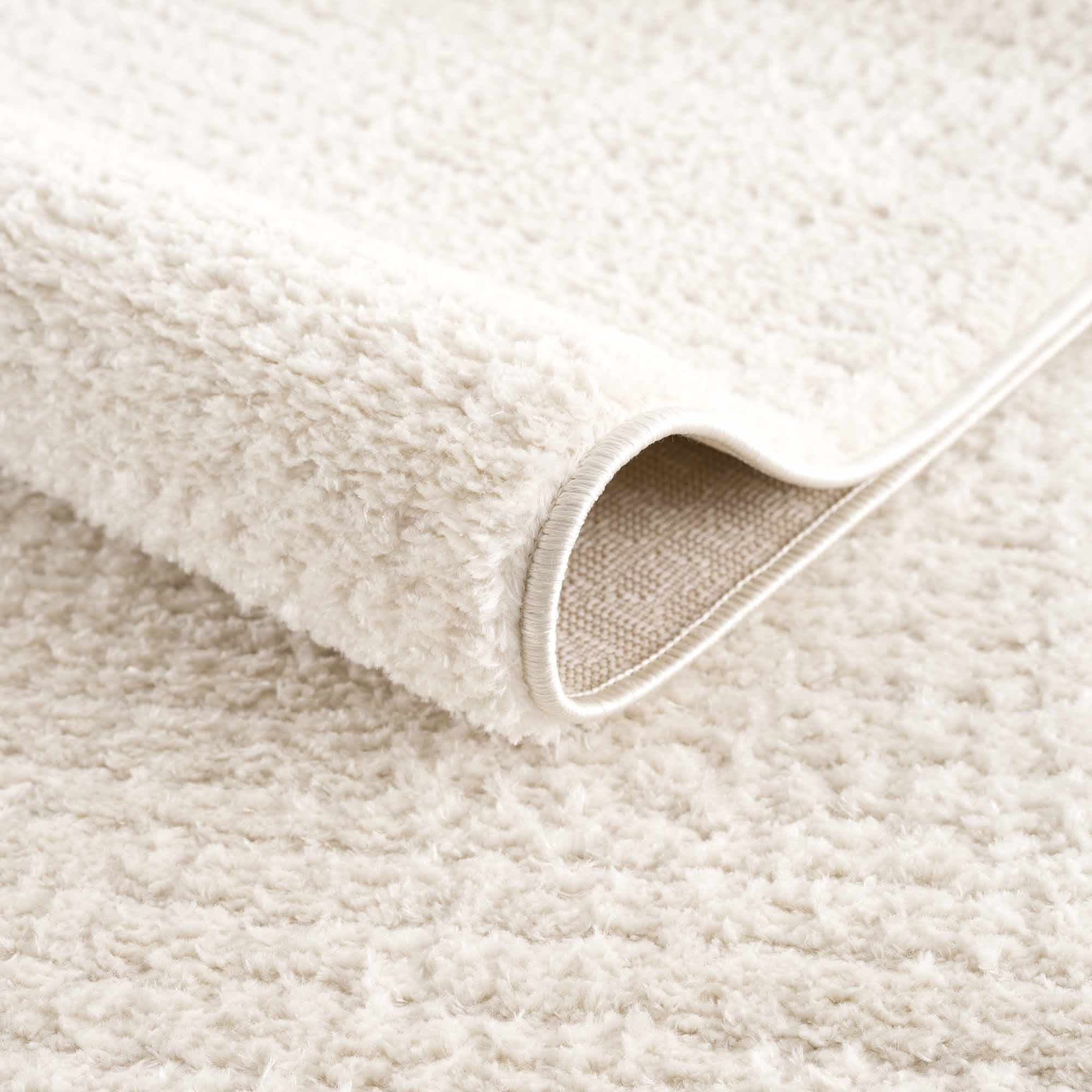 Hauteloom Matrix Living Room, Bedroom Area Rug - Contemporary - High Pile - Bone - 6'7" x 9'
