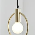 thumbnail image 5 of Better Homes & Gardens 59" Architectural Open Circle Pendant Light, Gold Finish G25 Glass LED Bulb, 5 of 10
