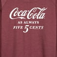 thumbnail image 3 of Coca-Cola - As Always Five Cents  - Women's Lightweight French Terry Long Sleeve Shirt, 3 of 5
