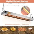 thumbnail image 5 of WeChef 36" 1000W Electric Strip Heater Commercial Food Warmer Portable Stainless Steel Heating Lamp for Fry Dishes, 5 of 10