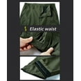 thumbnail image 6 of Men's Hiking Cargo Pants Work Climbing Camping Snow Ski Trousers with 6-Pockets, 6 of 7