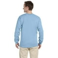 thumbnail image 2 of The Gildan Adult Ultra Cotton 6 oz Long Sleeve T-Shirt - LIGHT BLUE - XL, 2 of 4