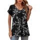 thumbnail image 2 of Blusa elegante tipo túnica con cuello en V para mujer, top de gasa, 2 of 6