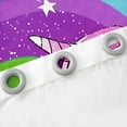 thumbnail image 4 of Erosebridal Magical Unicorn Curtains and Drapes (38x45), Initial Letter S Curtains for Living Room, Cartoon Rainbow Blackout Curtains for Bedroom, Window Drapes Bedroom Decoration, 4 of 6