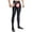 Black, variant on Somuwie Clearance Men Sexy Solid Silky Four Hollowed Out Open Rompers Leggings Underwear