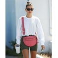 thumbnail image 2 of Kwuty Pure Colour Crossbody Bag Bum Bag for Women,Spacious Purse Fanny Packs Belt Bag,Oversized Bum Bag (Colour Bum Bag-Beige), 2 of 6