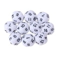thumbnail image 2 of 10 dados poliédricos acrílicos para juego de rol DND RPG, color blanco, 2 of 7