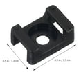 thumbnail image 4 of 100 Pcs Cable Tie Holder Ties Organizer Mount Cord Clips for Wall Zip Wire Management, 4 of 6