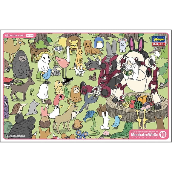 Creator Works Series Mechatronics Wego No.10 Animaru Letoro & Azuki 1/35 scale Plastic model 64763