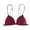 Red, variant on Bras for Women Full Coverage Stretch Triangle lette Comfortable Push Up Bra