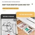 thumbnail image 3 of OULII Sticky Under Desk Storage Drawer Adhesive Classroom Storage Bin For Pen Ruler And More, 3 of 8