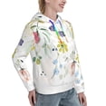 thumbnail image 6 of Sikiie Wildflowers Women's Casual Hoodies Long Sleeve Lightweight Pullover Tops Loose Sweatshirt-XX-Large, 6 of 7