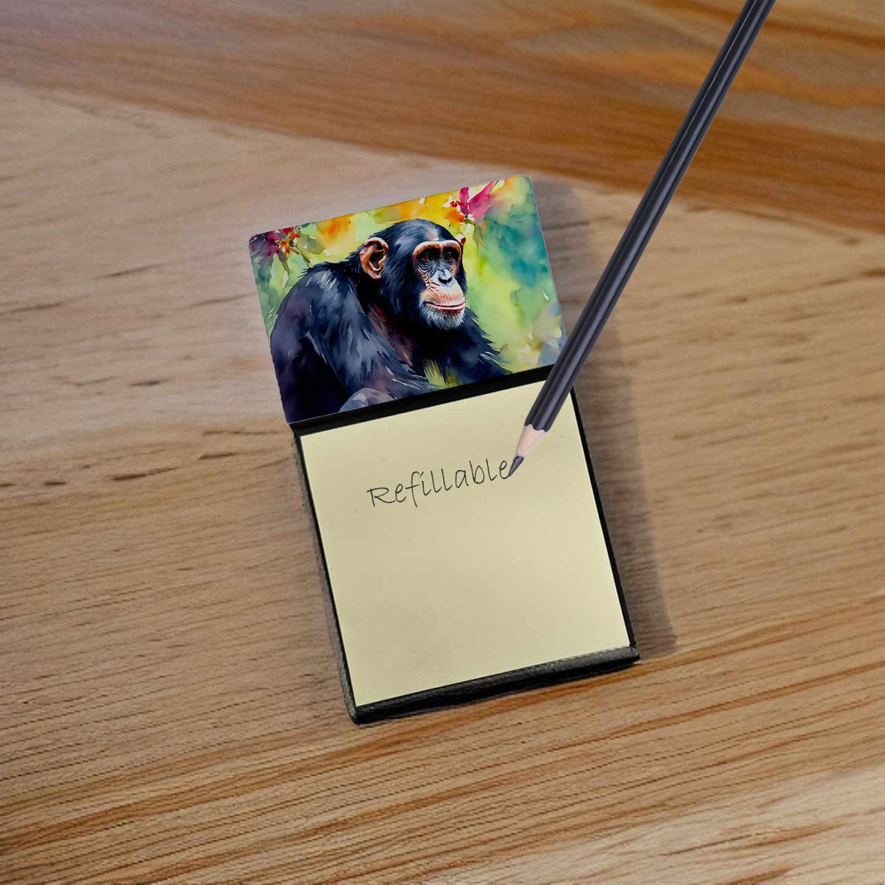 Chimpanzee Sticky Note Holder 3.25 in x 5.25 in