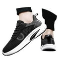 thumbnail image 3 of Mens Shoes,Breathable Mesh Running Shoes Lightweight Athletic Walking Sneakers Comfortable Casual Gym Fitness Training Shoe,Shoes for Men,Black,10, 3 of 9