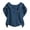 Blue, variant on Kelon Blouses for Women Short Sleeve Shirts Crew Neck Linen Cotton Fashion Clothes Vacation Outfits Summer Going Out Basic Tee, XL