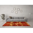 thumbnail image 3 of Ahgly Company Indoor Round Persian Yellow Bohemian Area Rugs, 5' Round, 3 of 4
