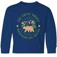 thumbnail image 3 of Inktastic The Great Smoky Mountains Are Calling Long Sleeve Youth T-Shirt, 3 of 5