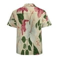 thumbnail image 3 of High Quality Hawaiian Shirts for Men Short Sleeve Aloha Beach Shirt Floral Summer Casual Button Down Shirts Blouses MAEDQD, 3 of 7